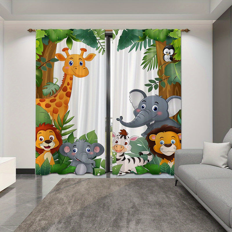 Jungle Animals Curtains - Create a Cheerful Sleeping Environment