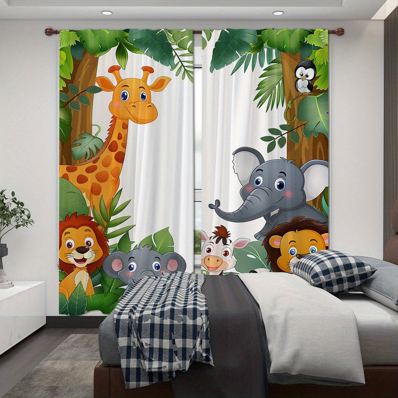 Jungle Animals Curtains - Create a Cheerful Sleeping Environment