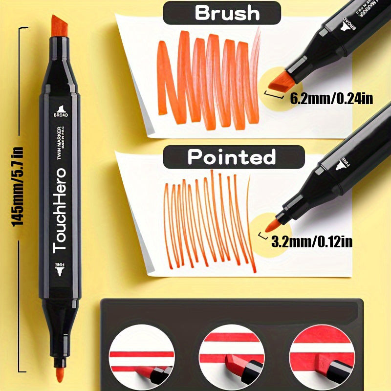 TouchHero 168 Colors Alcohol Markers Set – Professional and Versatile