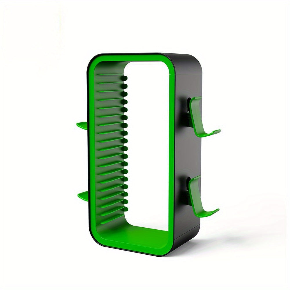 Universal Game Disc Storage Holder and Controller Display Stand – For PS5, PS4, Switch, and Xbox