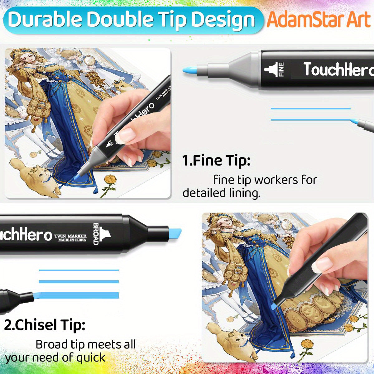 TouchHero 168 Colors Alcohol Markers Set – Professional and Versatile