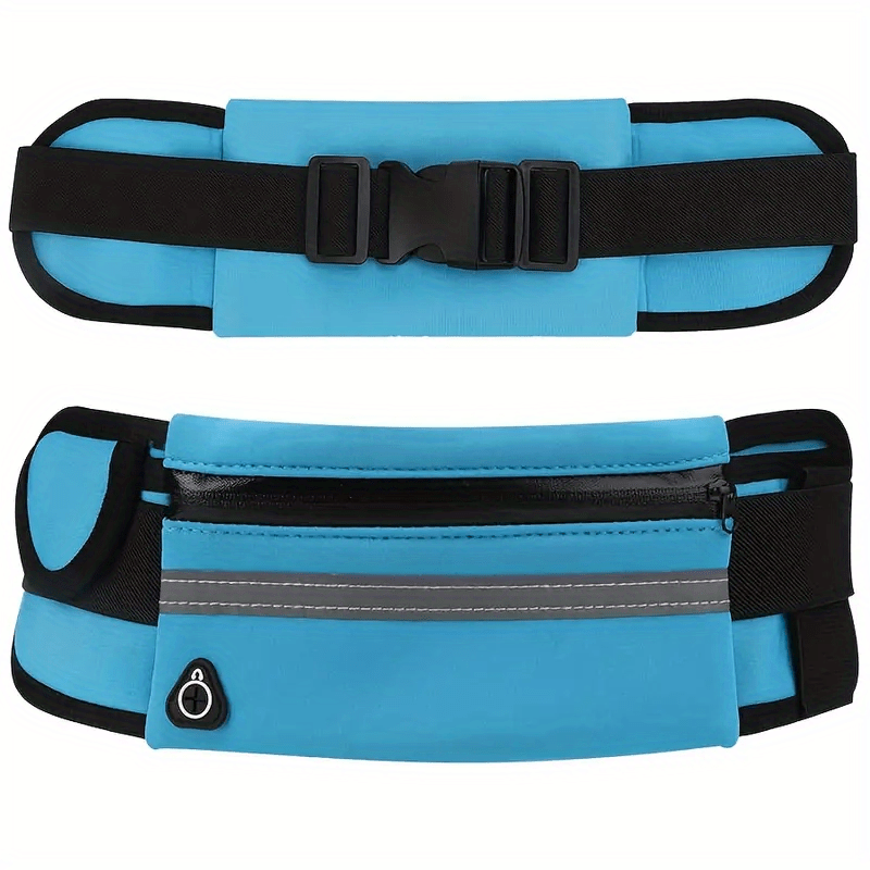 Compact Reflective Sports Waist Bag – Waterproof Phone Holder and Bottle Holder for Running and Fitness
