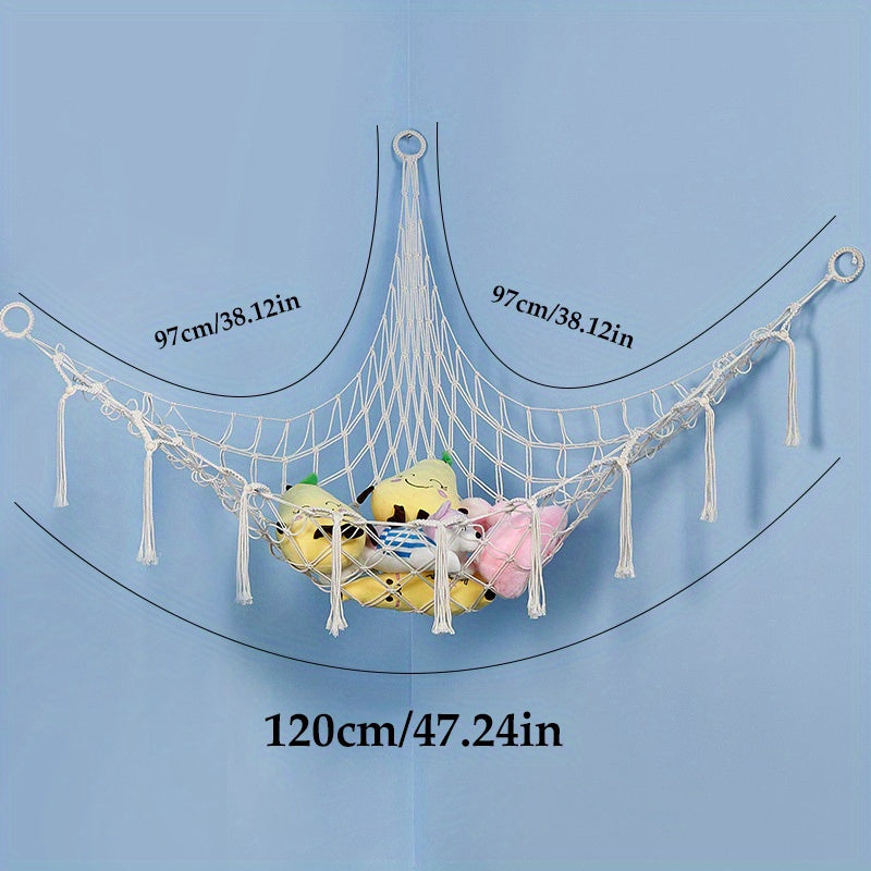 SnuggleNet Hammock for Plush Animals - Stylish Solution for Toy Storage