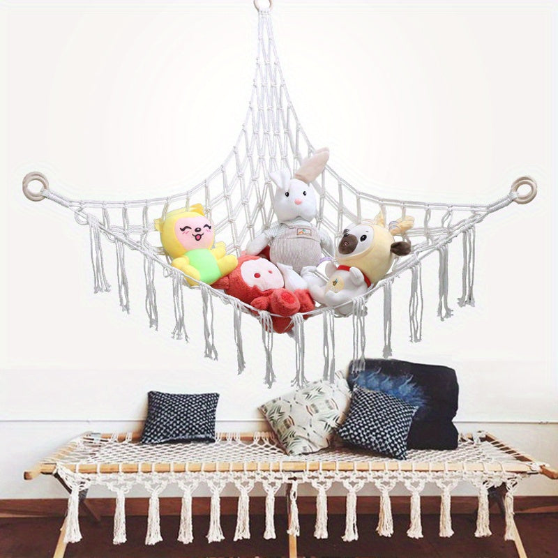 SnuggleNet Hammock for Plush Animals - Stylish Solution for Toy Storage