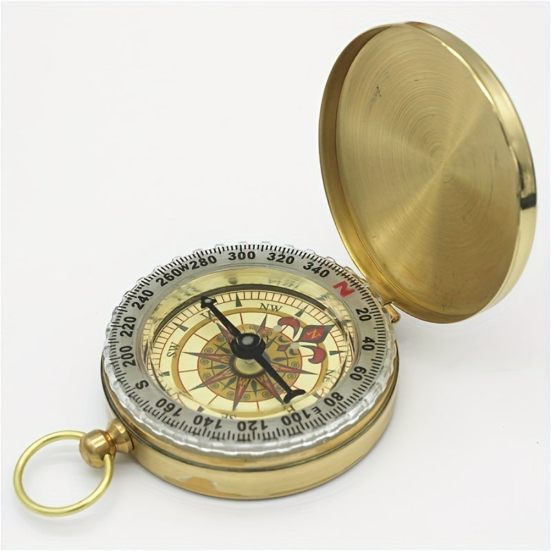 Copper Survival Compass – Waterproof and Glow-in-the-Dark for Nighttime Adventures