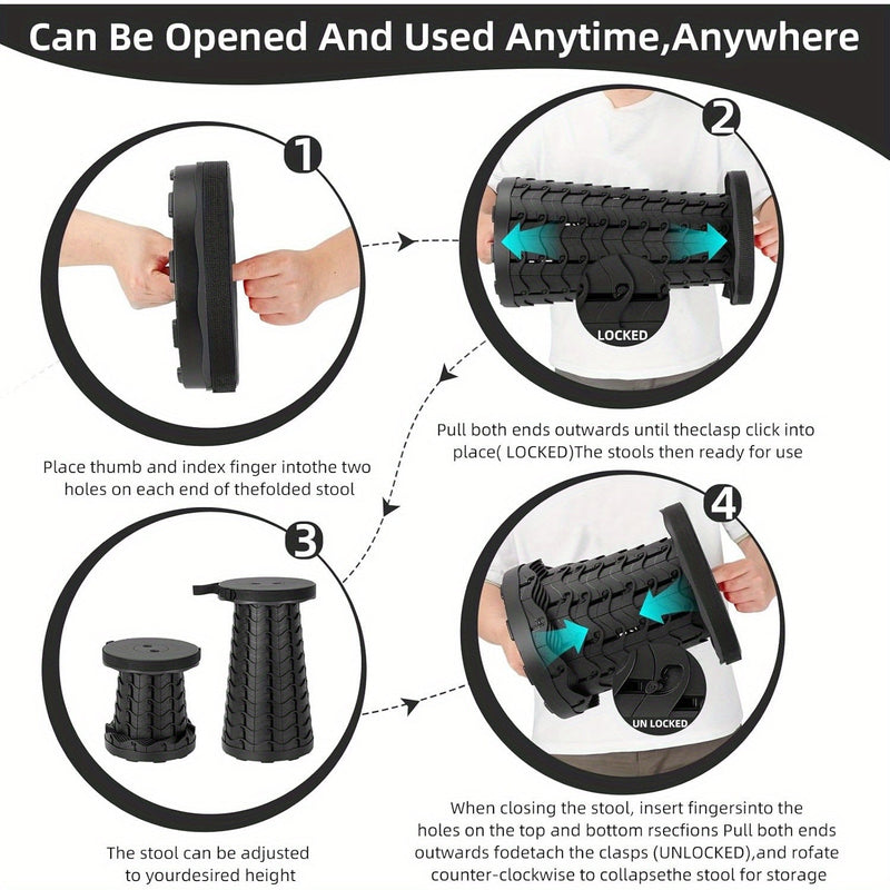 Foldable Chair with Carry Strap - Compact and Sturdy for Outdoor Adventures