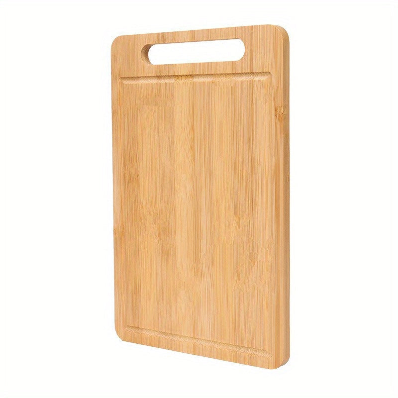 Bamboo Cutting Board with Juice Groove – Sturdy, Natural, and Ideal for Daily Use