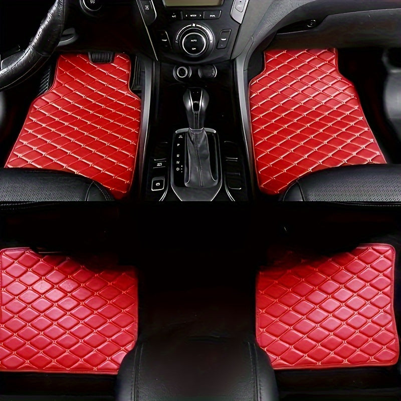 Luxury PU Leather Car Floor Mats – Durable and Easy to Maintain