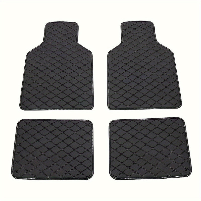 Luxury PU Leather Car Floor Mats – Durable and Easy to Maintain