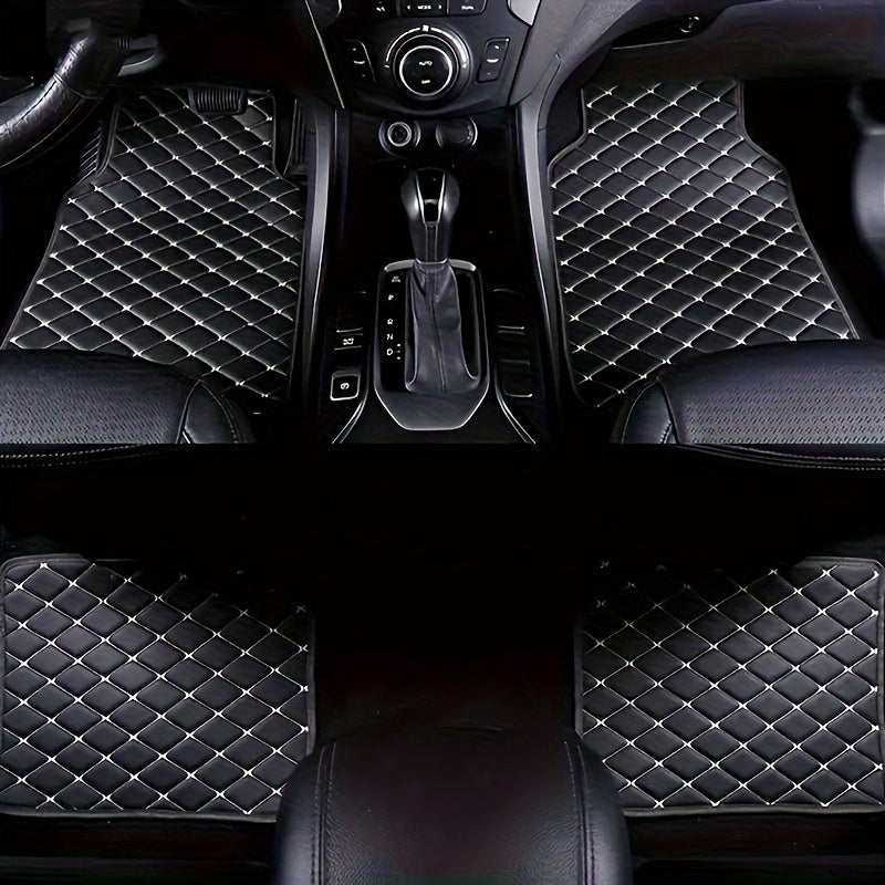 Luxury PU Leather Car Floor Mats – Durable and Easy to Maintain