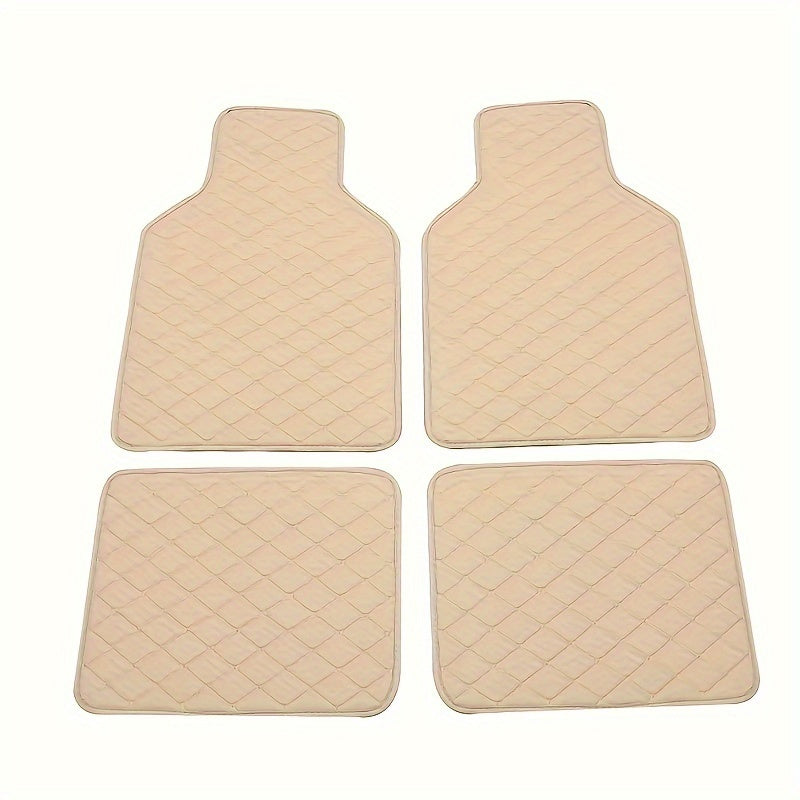 Luxury PU Leather Car Floor Mats – Durable and Easy to Maintain