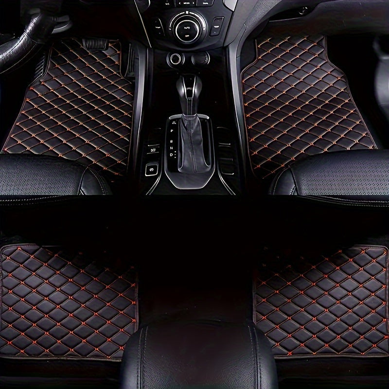 Luxury PU Leather Car Floor Mats – Durable and Easy to Maintain