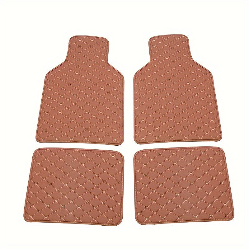 Luxury PU Leather Car Floor Mats – Durable and Easy to Maintain