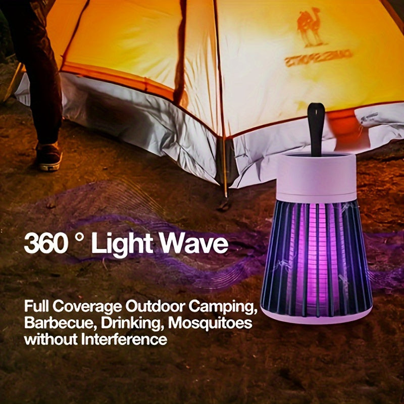 Rechargeable Mosquito Lamp – 360° UV Electric Shock Insect Killer