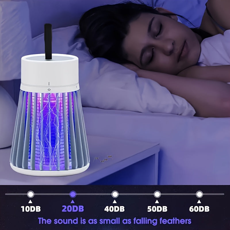 Rechargeable Mosquito Lamp – 360° UV Electric Shock Insect Killer