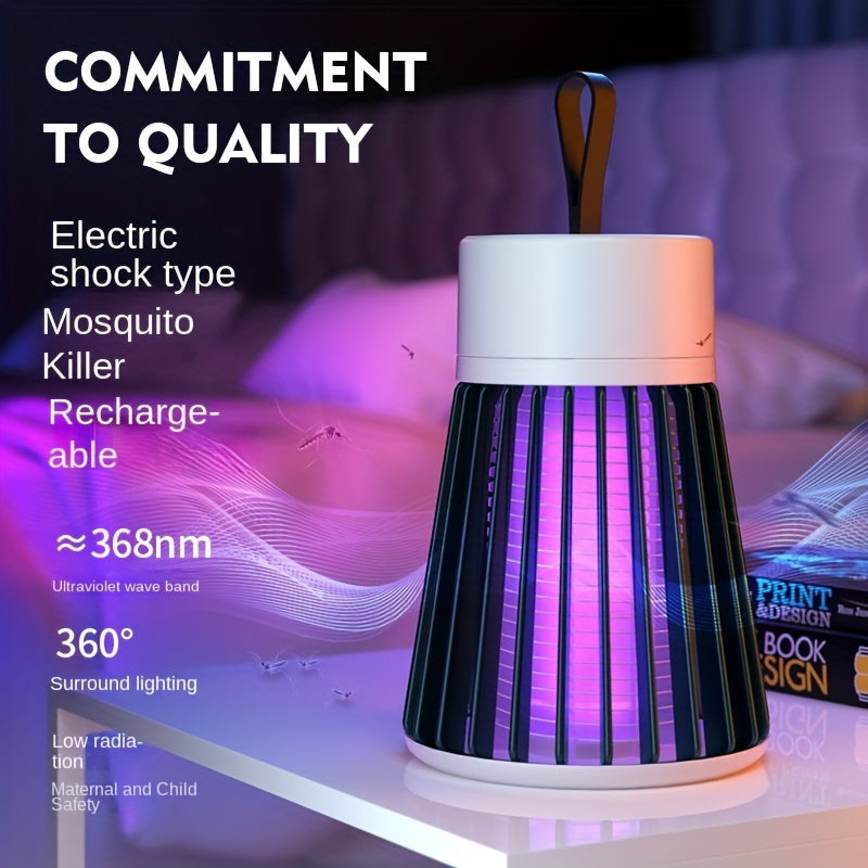 Rechargeable Mosquito Lamp – 360° UV Electric Shock Insect Killer