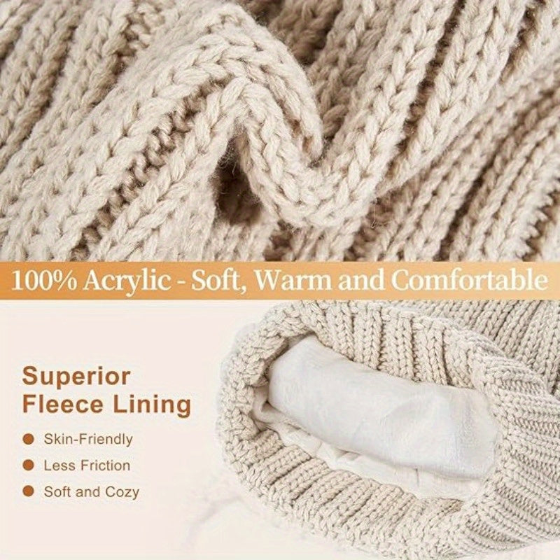 Lieke 3-in-1 Winter Set – Warm Knitted Beanie, Scarf, and Gloves
