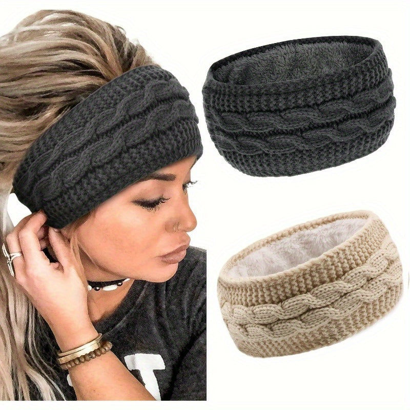 Cable Knit Headband – For Stylish Warmth and Comfort