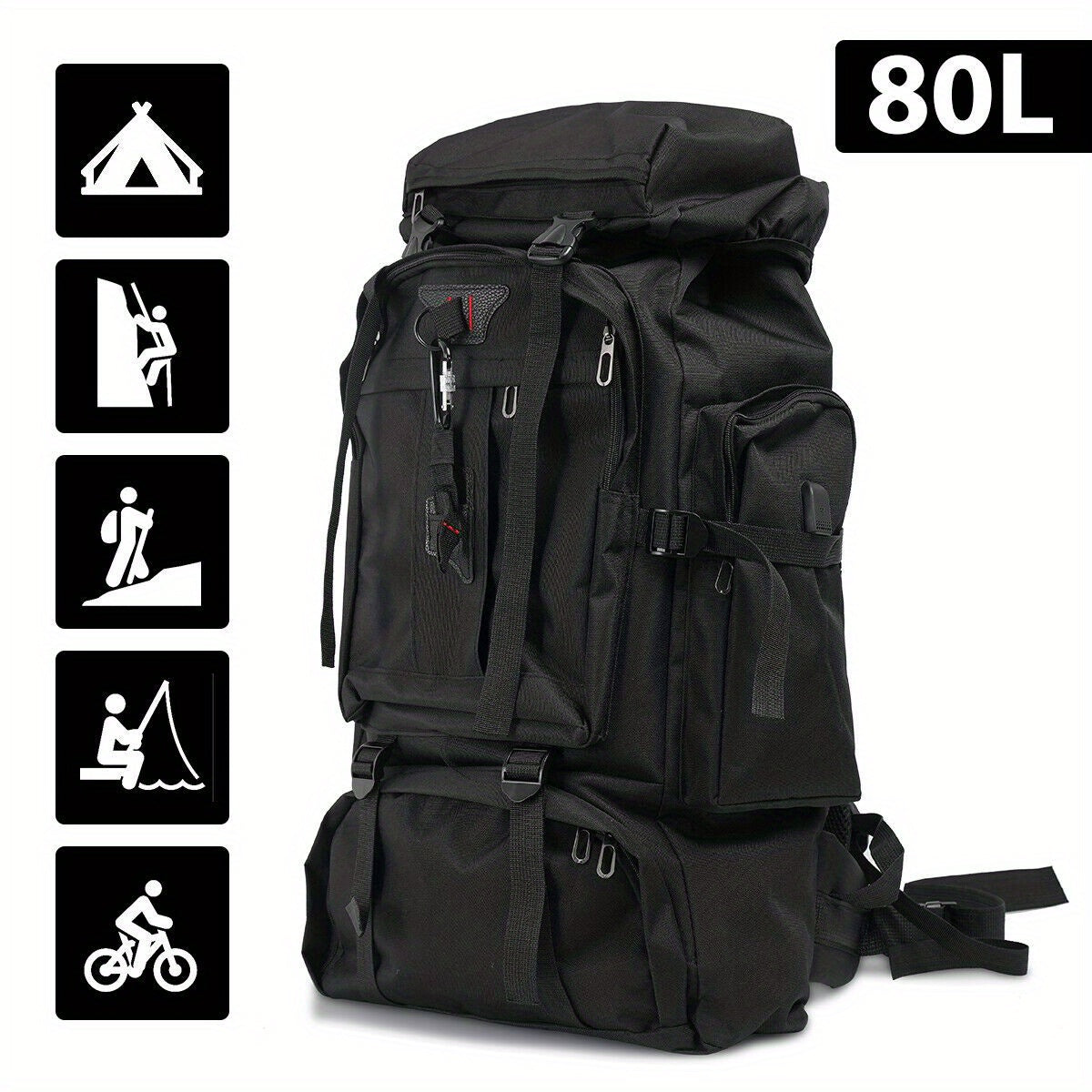 Explorer 80L Hiking Backpack – Sturdy and Versatile