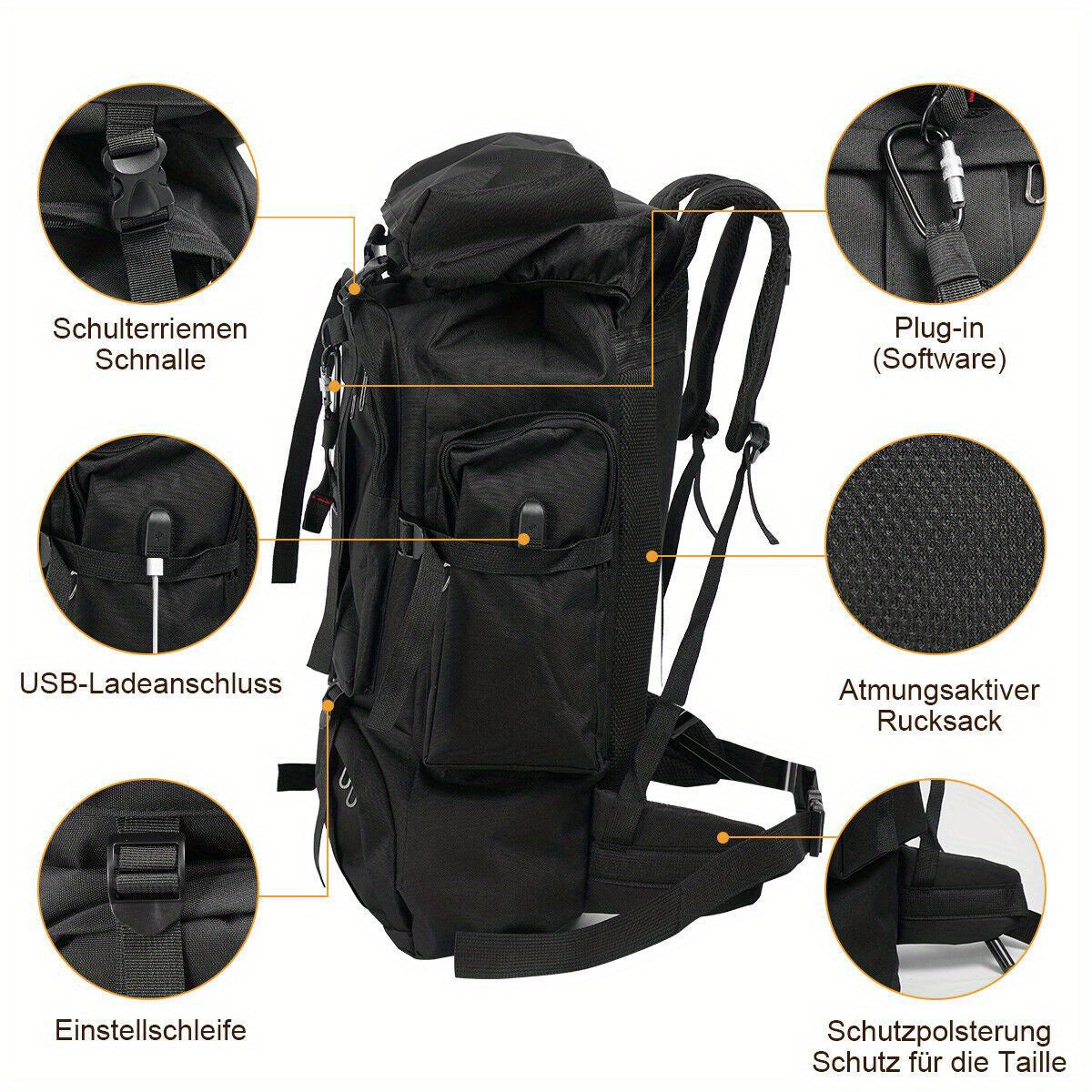 Explorer 80L Hiking Backpack – Sturdy and Versatile