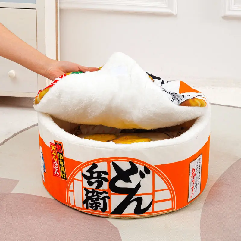 Cozy Ramen Cat Bed - A Comfortable Dream for Your Cat