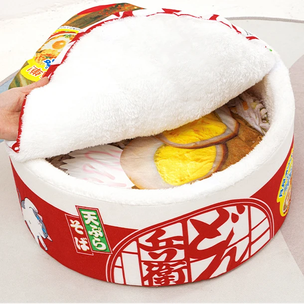 Cozy Ramen Cat Bed - A Comfortable Dream for Your Cat