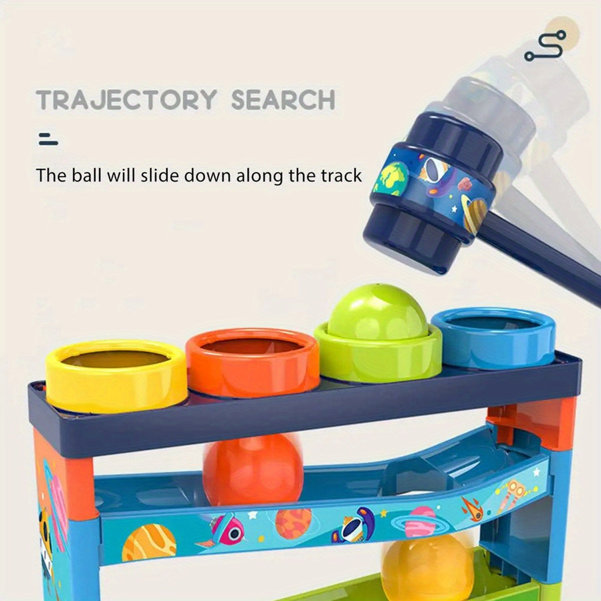Colorful Ball Rolling System – Educational Toy for Children