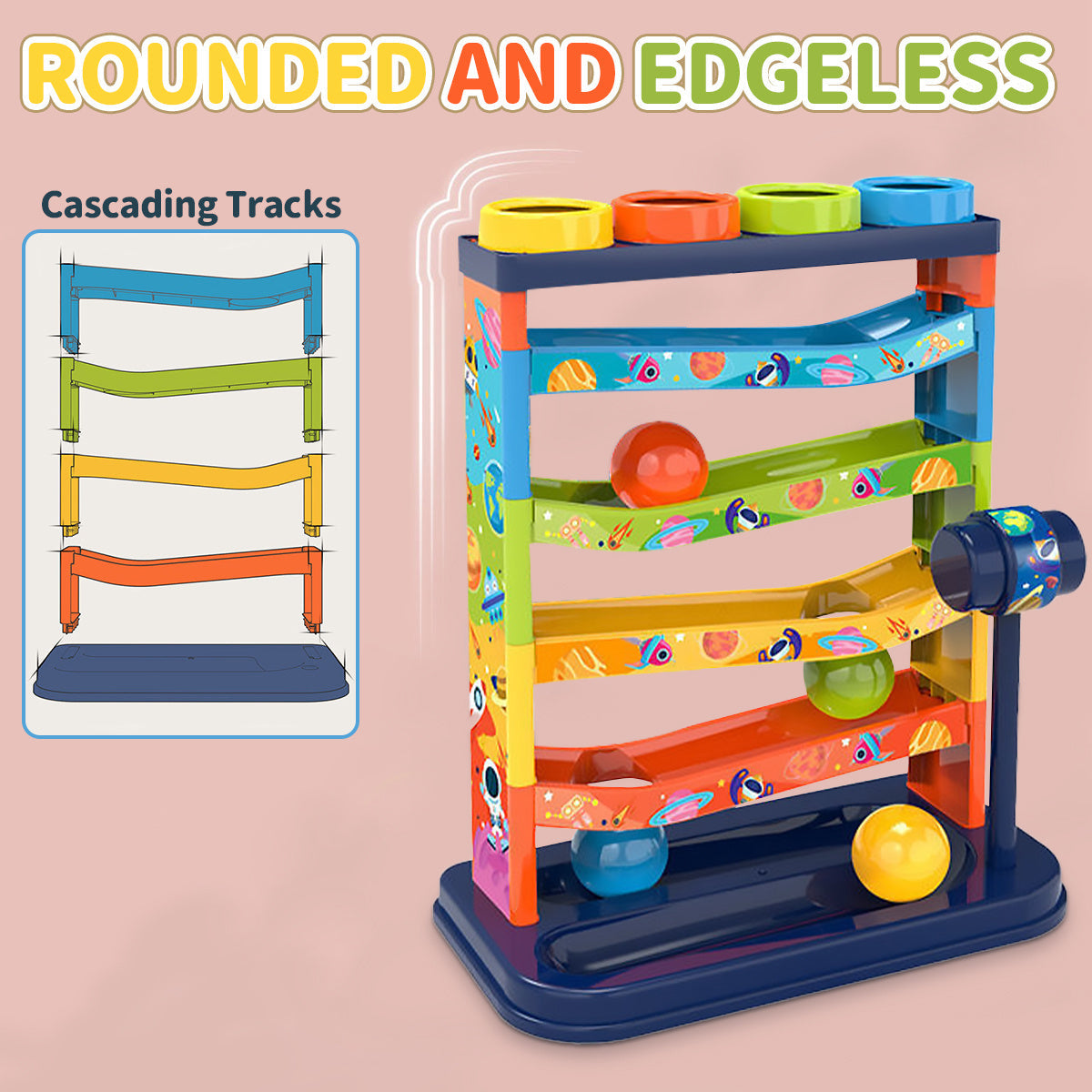 Colorful Ball Rolling System – Educational Toy for Children