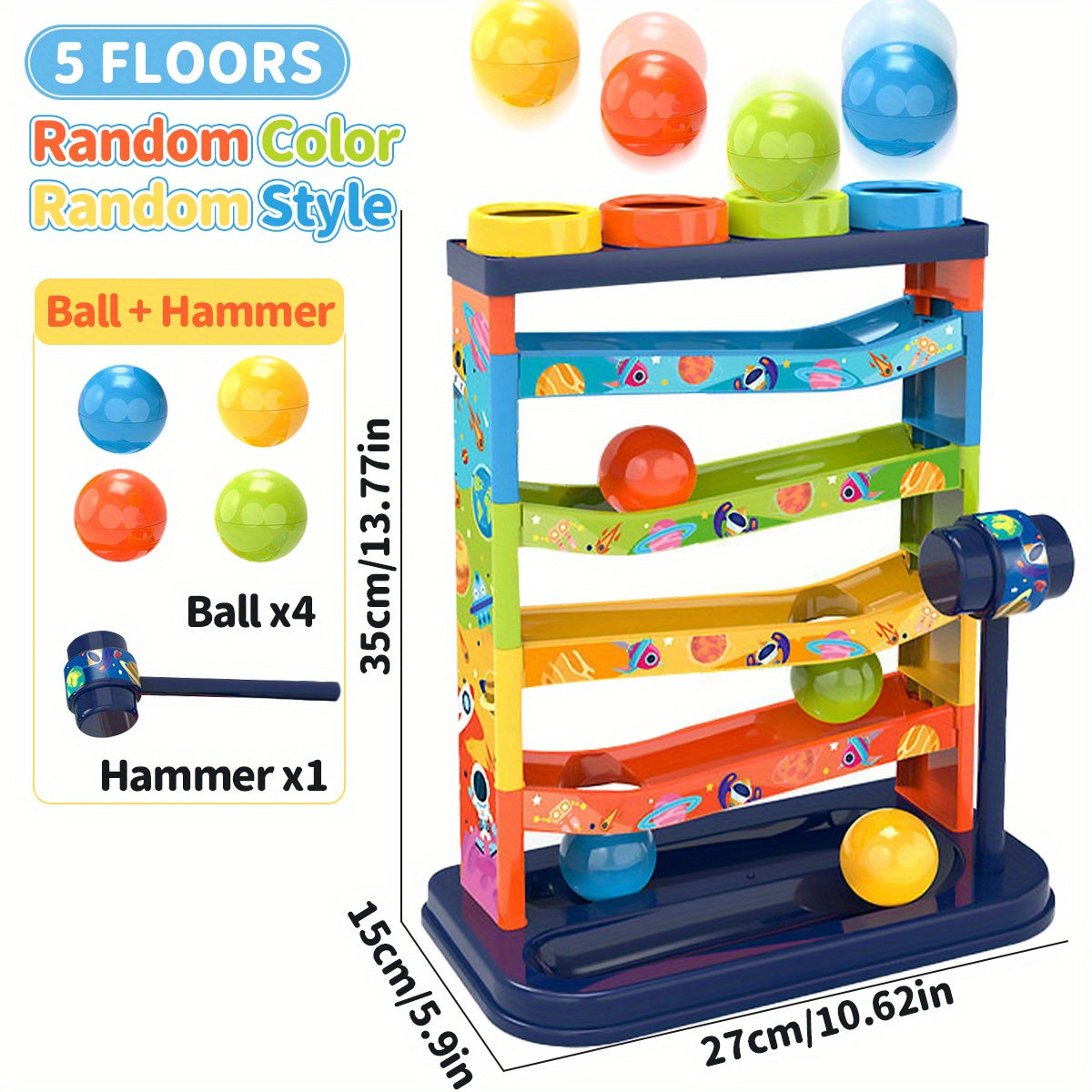 Colorful Ball Rolling System – Educational Toy for Children