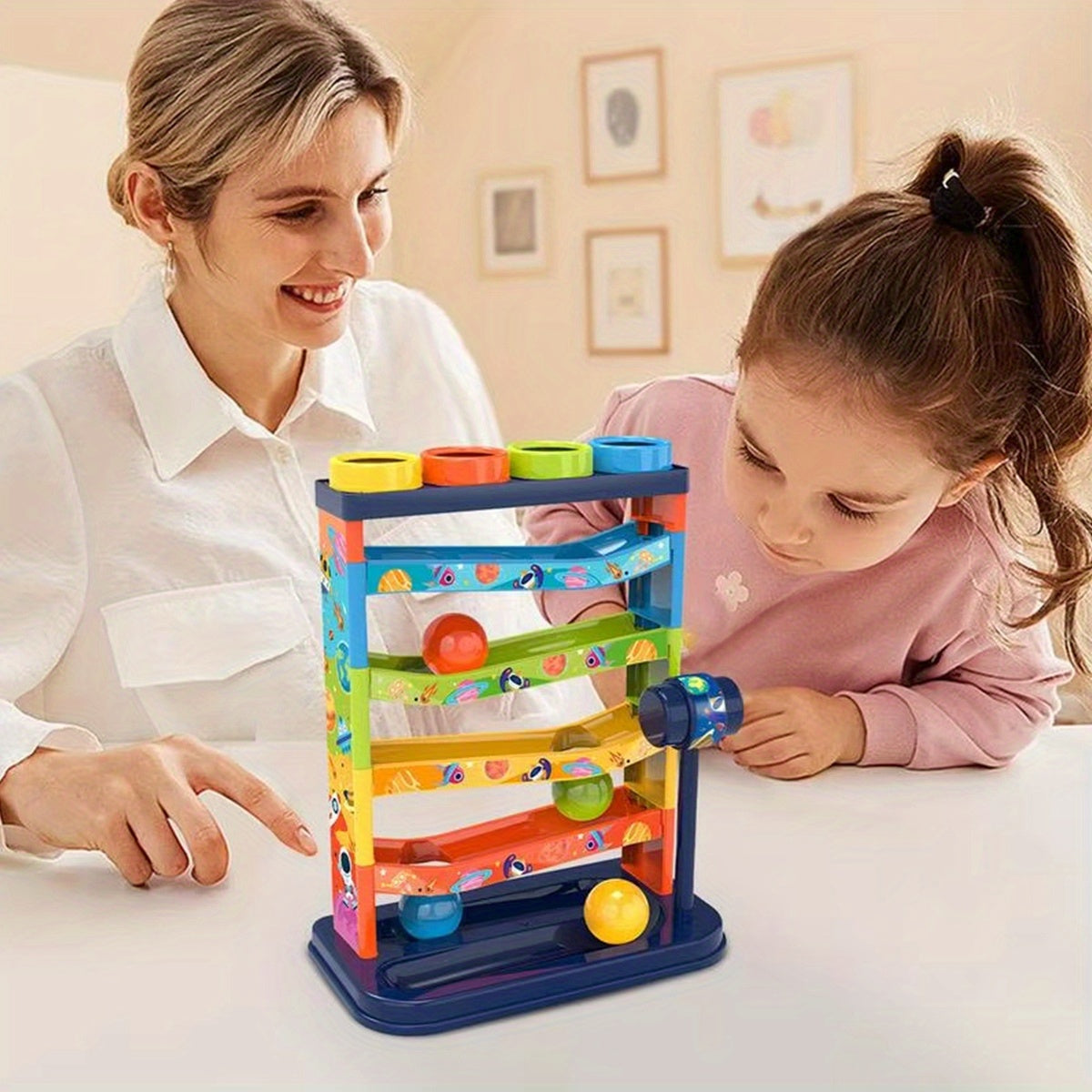 Colorful Ball Rolling System – Educational Toy for Children