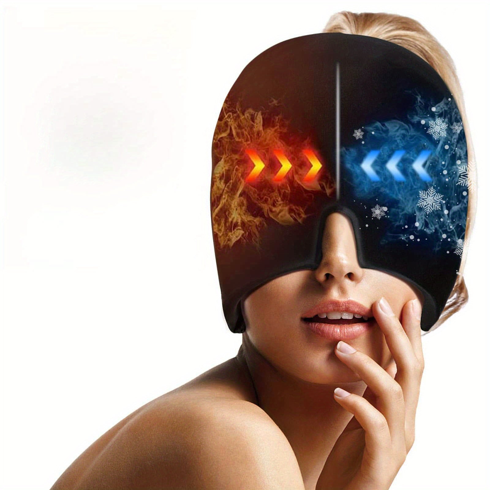 Migraine Hat with Cooling Gel – Cooling Headband for Relief from Migraine, Fever, and Fatigue