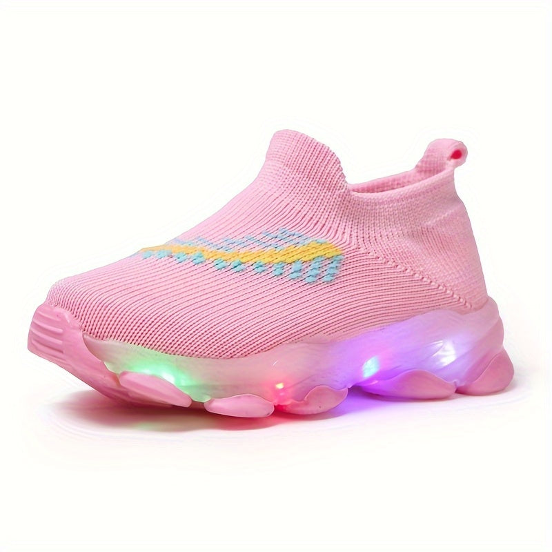 Glow-in-the-Dark Sneakers for Girls – Breathable and Comfortable for All Seasons