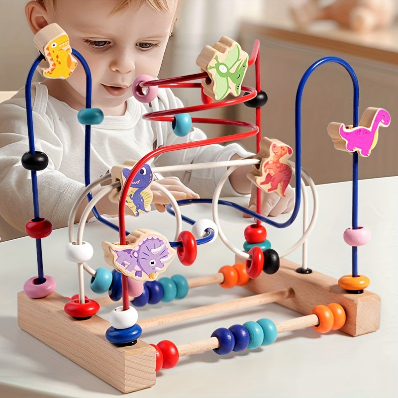 Educational Wooden Bead Maze - For Fine Motor Skills