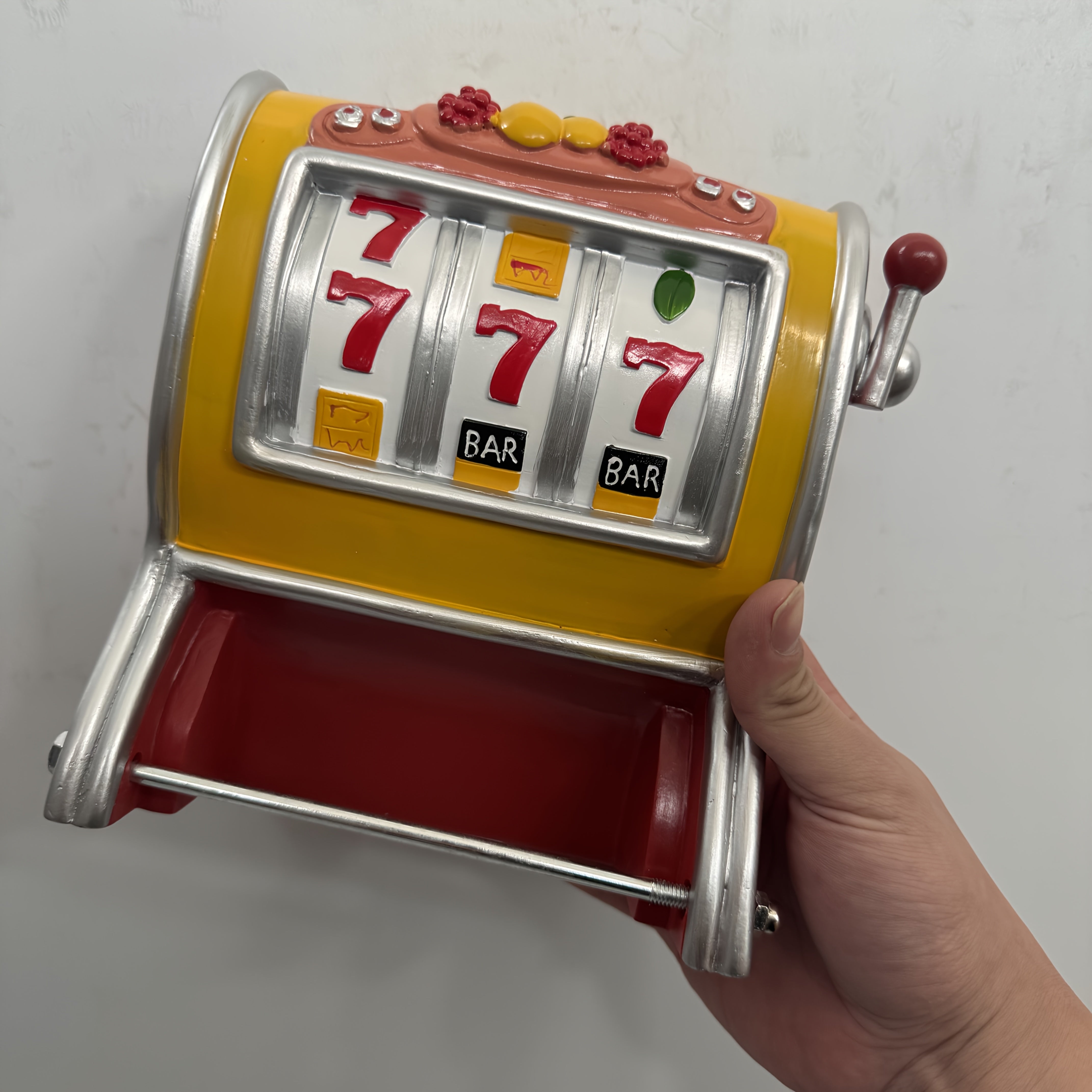 Jackpot Toilet Paper Holder – Slot Machine Design & Wall Mounted