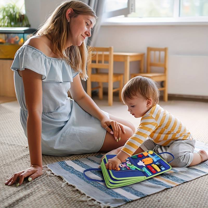 Busy Book Educational Playset – Educational and Interactive Play Book for Children