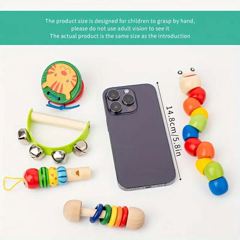 Colorful Wooden Toy Set - Educational Toys for Children