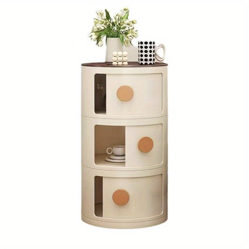 LumiStack Acrylic Nightstand – Modern and Practical Storage