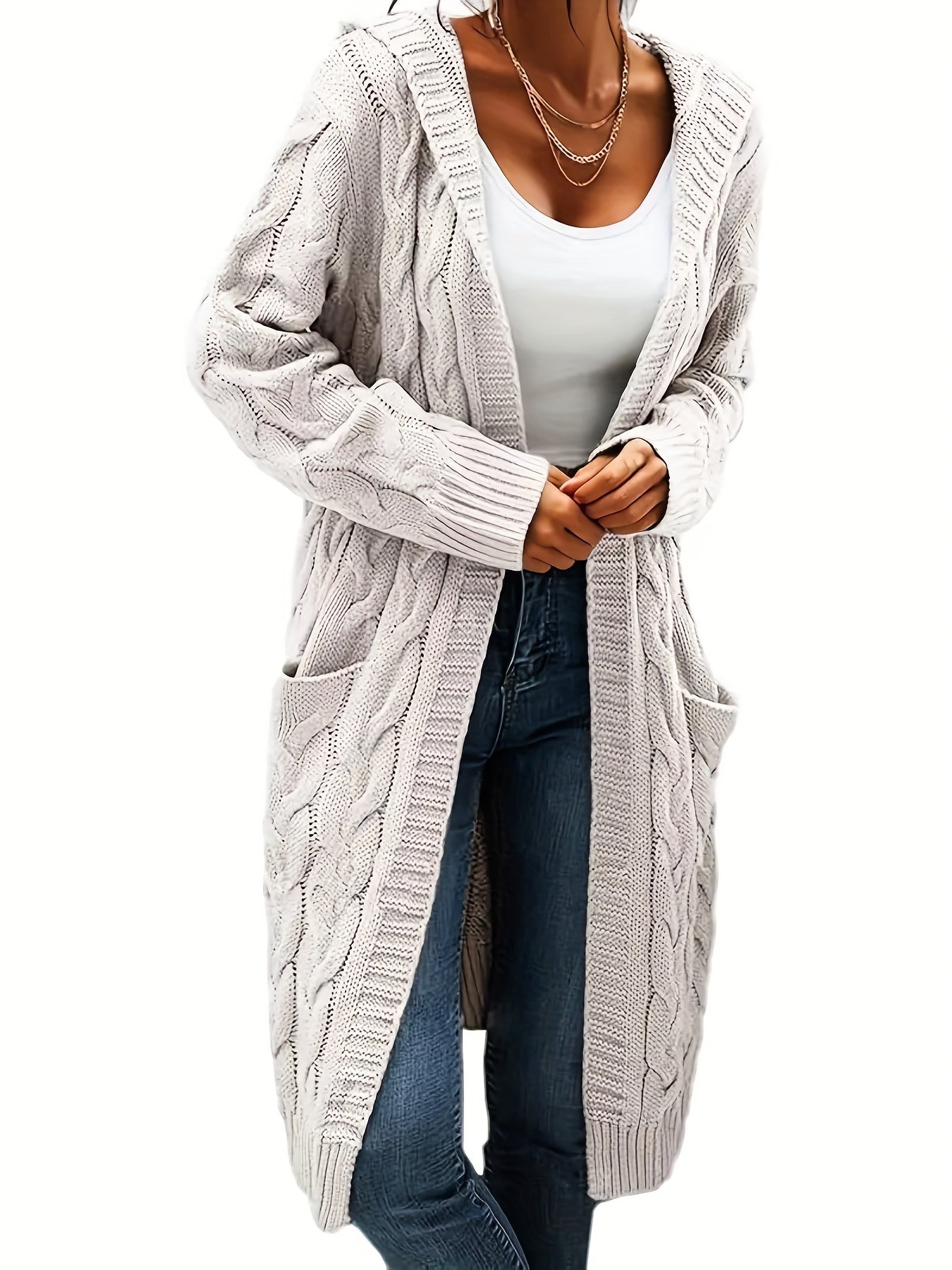 Sophia’s Cable Knit Sweater - Comfort and Style for Cold Days