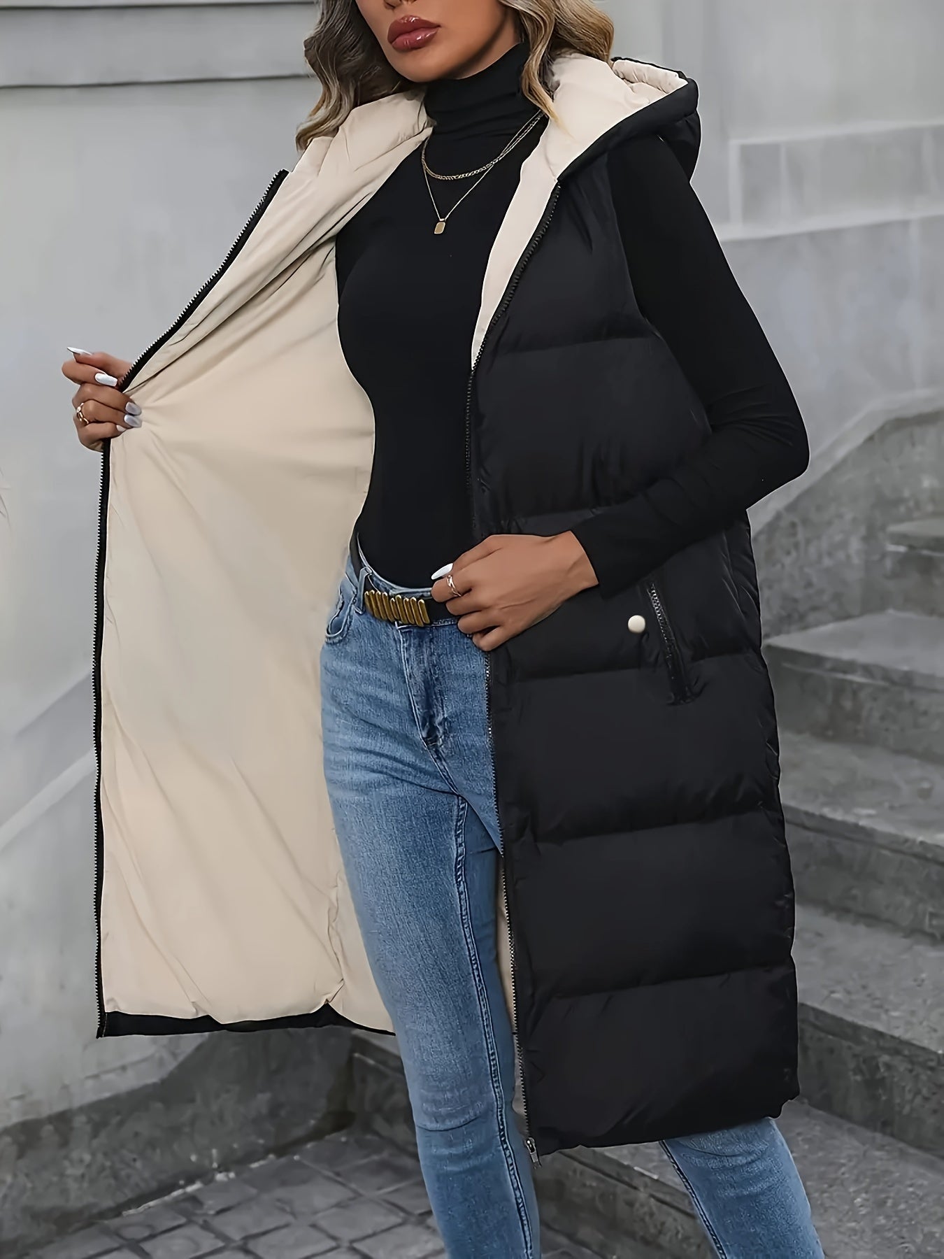 Eva Puffy Vest - Stylish and Warm for Women in Autumn and Winter