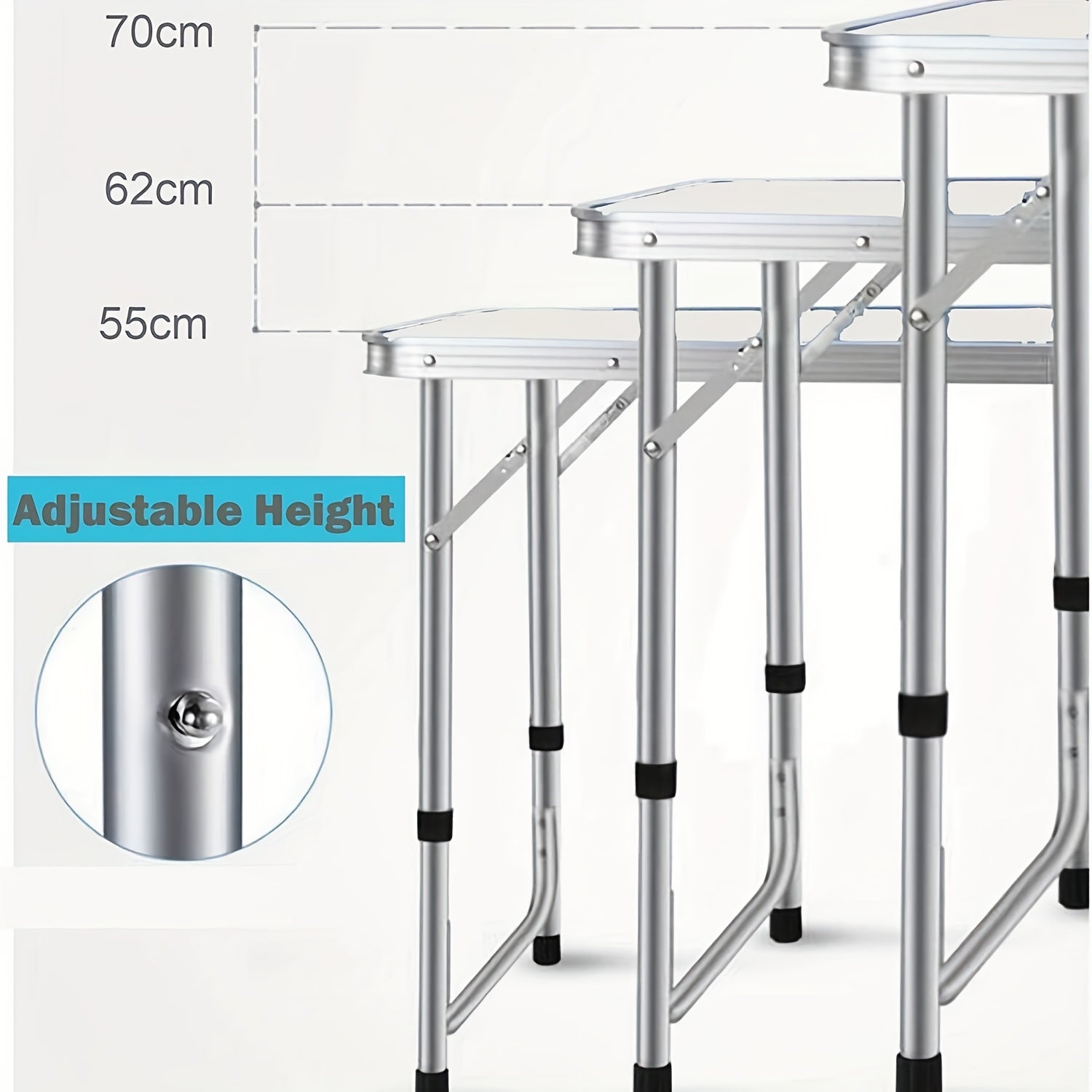 Foldable Camping Table - Lightweight and Portable, Ideal for Parties and Outdoor Activities