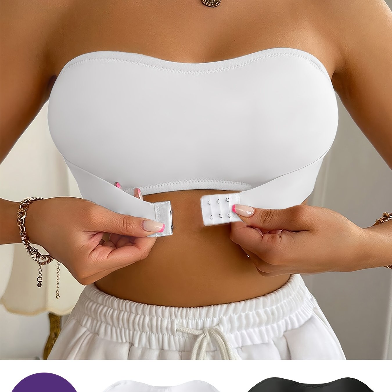 Seamless Bandeau Bra - Soft and Comfortable Without Underwire
