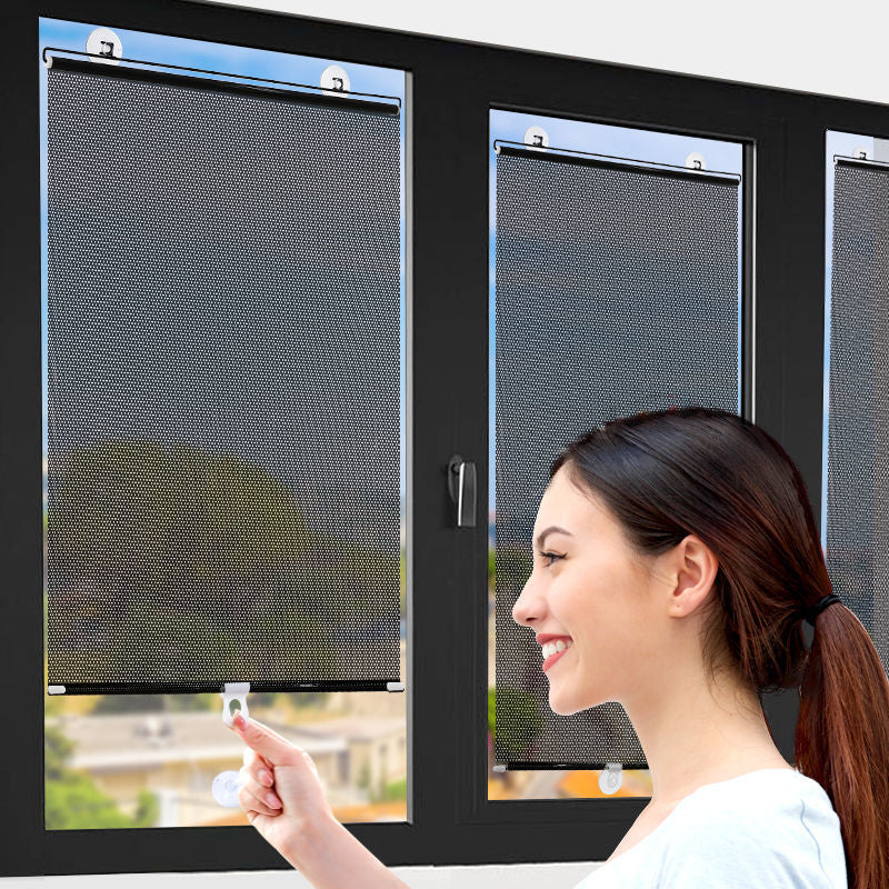 Sun-Blocking Roller Blind - Easy Installation and Protection