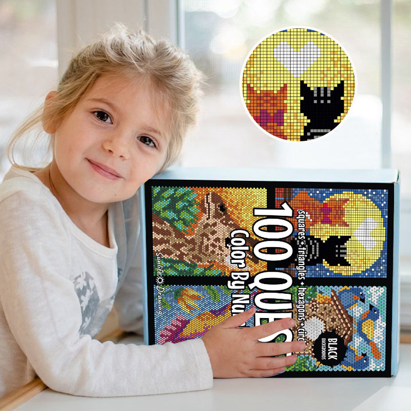 Colorful Creative Paint by Numbers Book - For relaxation and fun