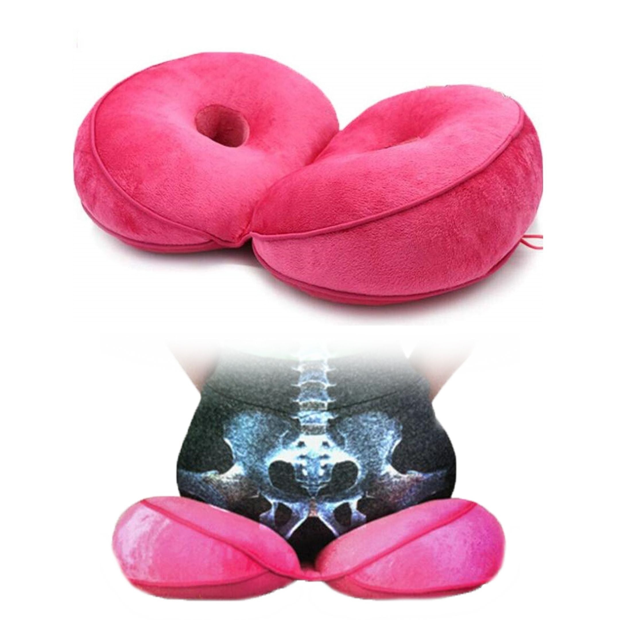 DualComfort Seat Cushion – Ergonomic Support for Back and Hips
