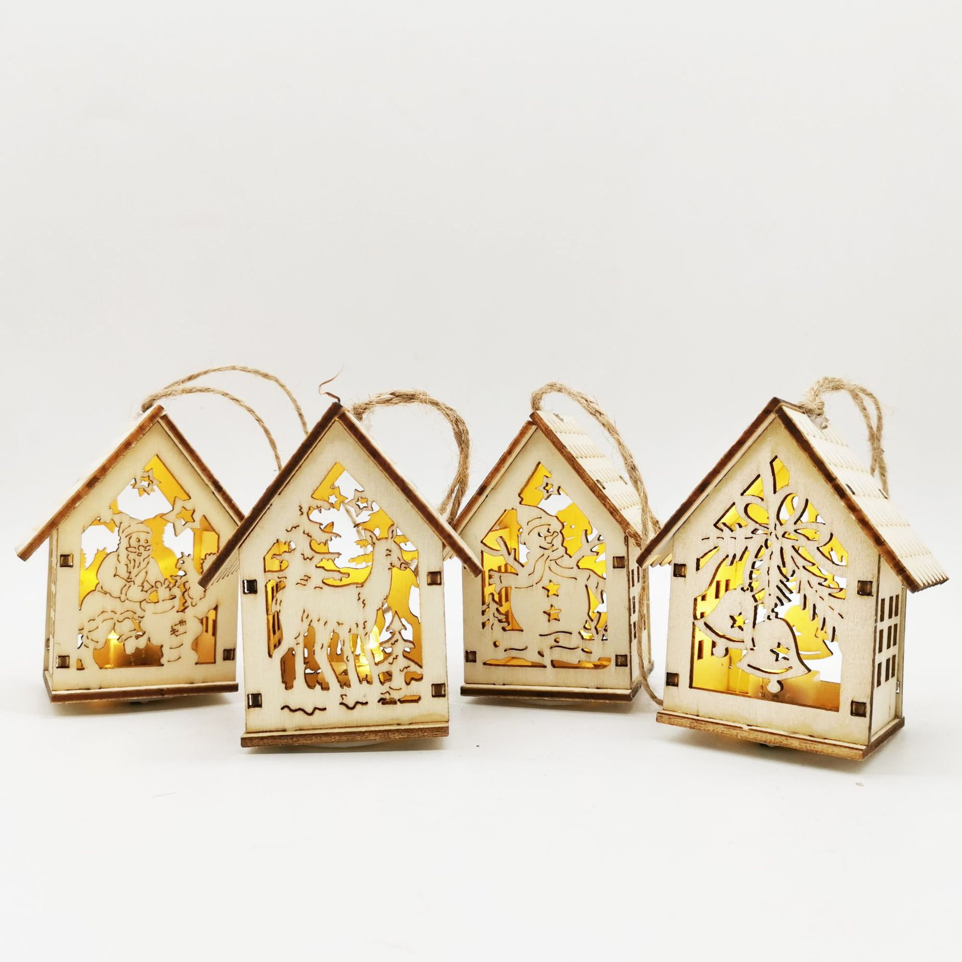 Wooden Christmas Decorations Set – Magical and Cozy