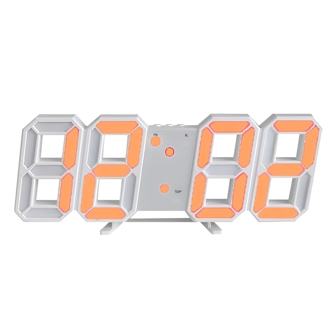 Futuristic LED Wall Clock – Minimalist Design with Smart Time Display