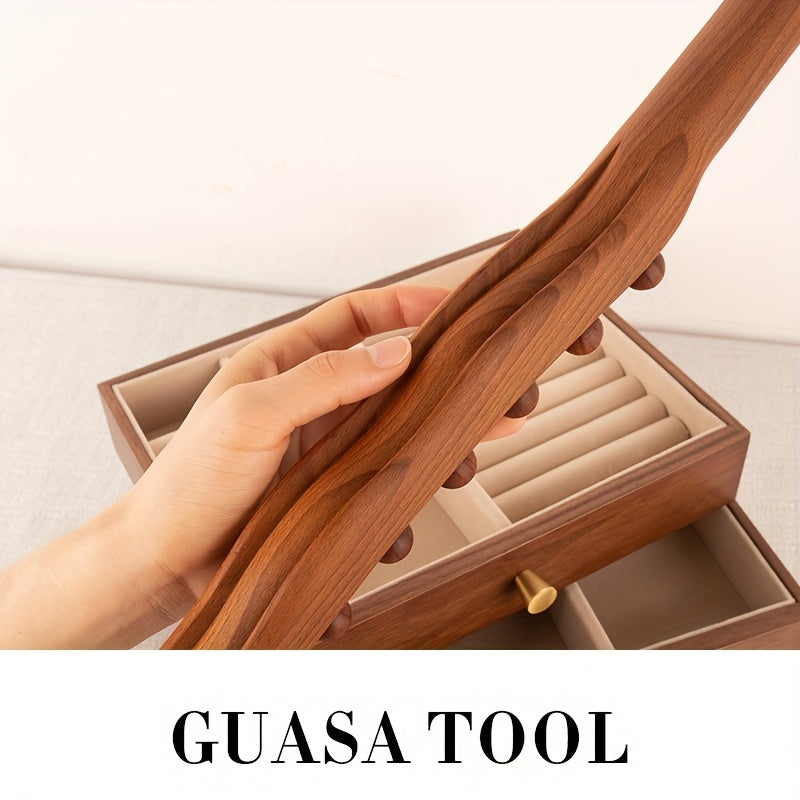 Wooden Massage Stick with 31 Beads – Deep Muscle Relaxation