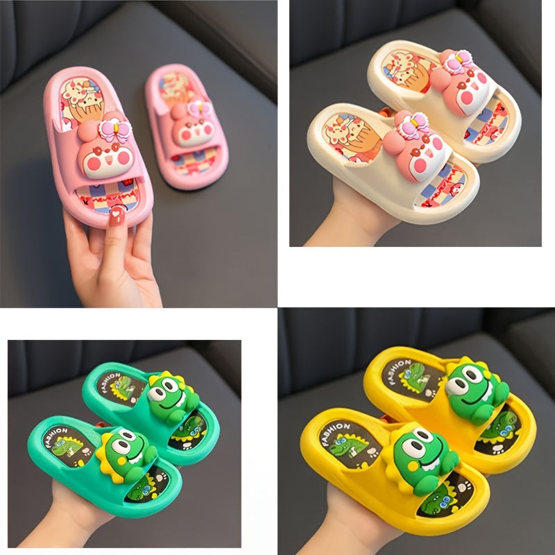 Youngster’s Cute Cartoon Slippers – Perfect for Kids, Suitable for Indoor and Bathroom Use
