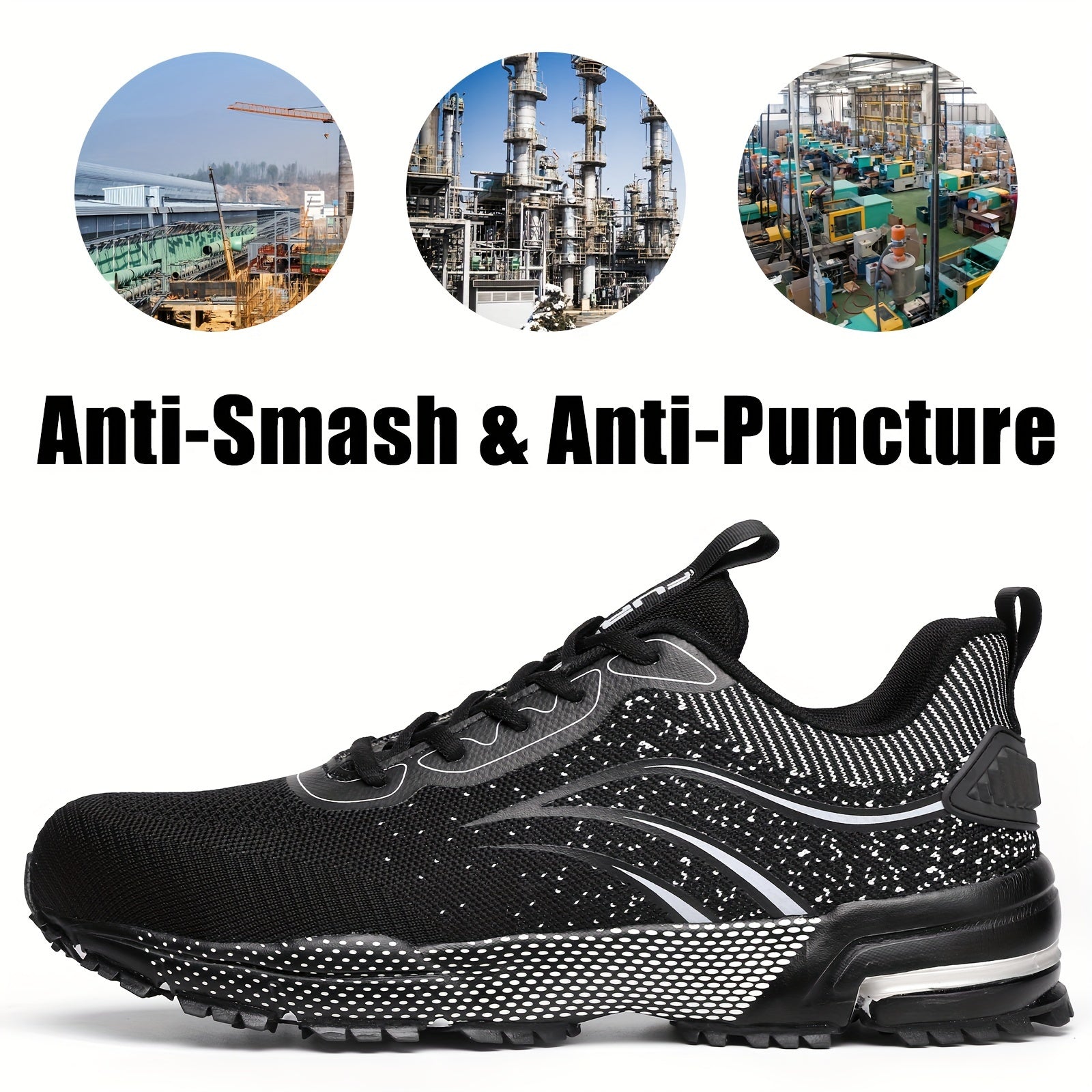 Trendy Safety Work Sneakers for Men – Anti-Slamming & Puncture Resistant