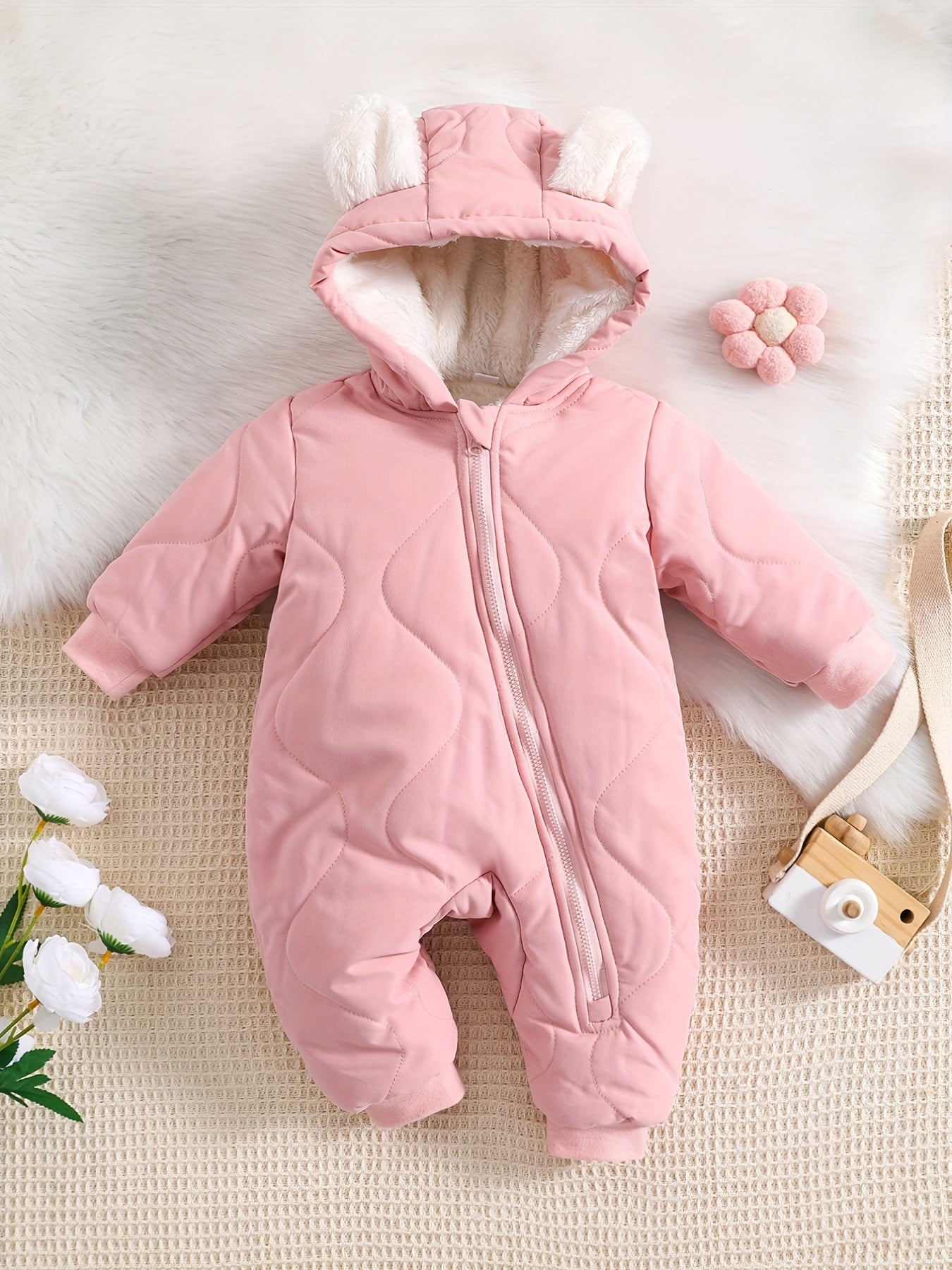 Luca Hooded Romper for Babies - Warm and Cute for Outdoor Adventures